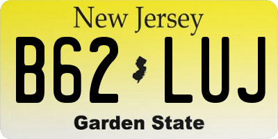 NJ license plate B62LUJ