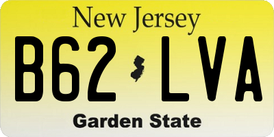 NJ license plate B62LVA