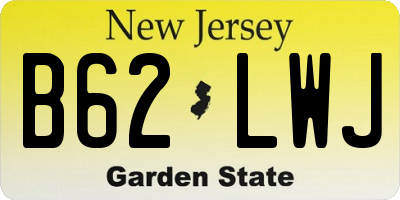 NJ license plate B62LWJ