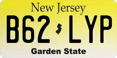 NJ license plate B62LYP