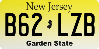 NJ license plate B62LZB