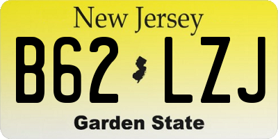 NJ license plate B62LZJ