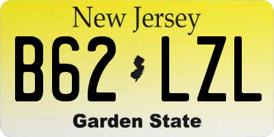NJ license plate B62LZL
