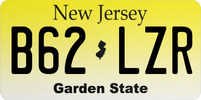 NJ license plate B62LZR