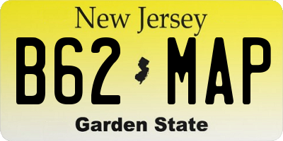 NJ license plate B62MAP