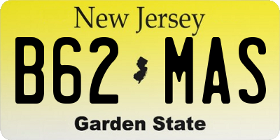 NJ license plate B62MAS