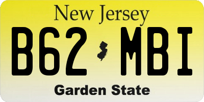 NJ license plate B62MBI