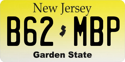 NJ license plate B62MBP