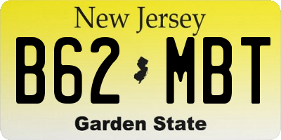 NJ license plate B62MBT