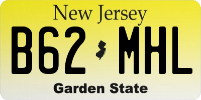 NJ license plate B62MHL