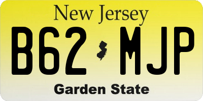 NJ license plate B62MJP