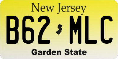 NJ license plate B62MLC