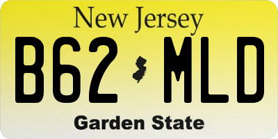 NJ license plate B62MLD
