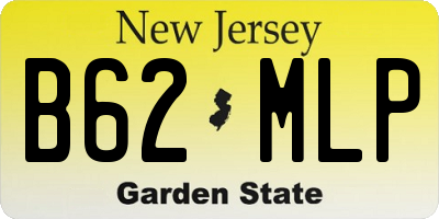 NJ license plate B62MLP