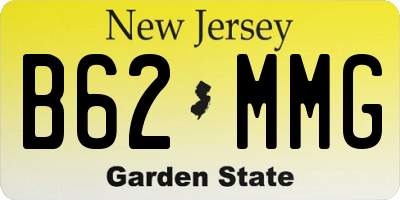 NJ license plate B62MMG