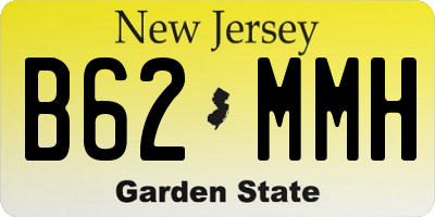 NJ license plate B62MMH