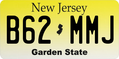 NJ license plate B62MMJ