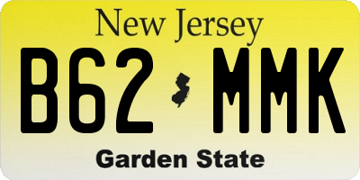 NJ license plate B62MMK