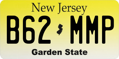 NJ license plate B62MMP