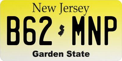 NJ license plate B62MNP