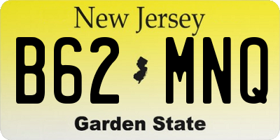 NJ license plate B62MNQ