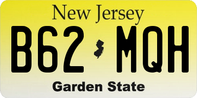 NJ license plate B62MQH
