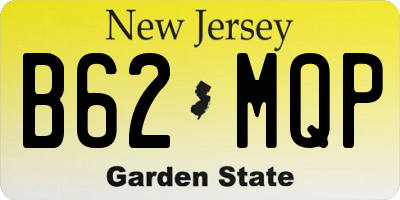 NJ license plate B62MQP
