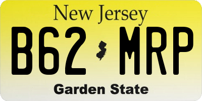 NJ license plate B62MRP