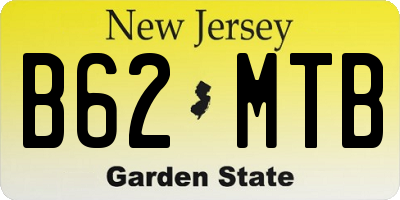 NJ license plate B62MTB