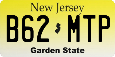 NJ license plate B62MTP