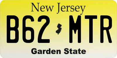 NJ license plate B62MTR