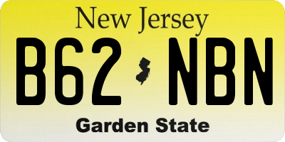 NJ license plate B62NBN