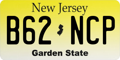 NJ license plate B62NCP