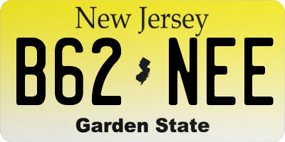 NJ license plate B62NEE