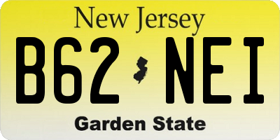 NJ license plate B62NEI