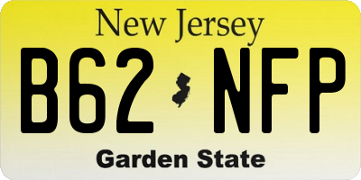 NJ license plate B62NFP