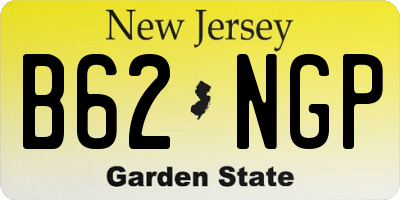 NJ license plate B62NGP