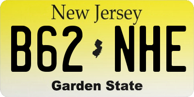 NJ license plate B62NHE
