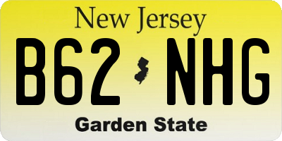 NJ license plate B62NHG