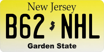 NJ license plate B62NHL