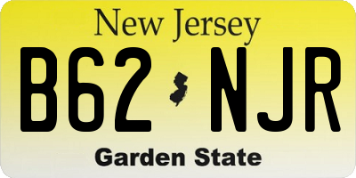 NJ license plate B62NJR