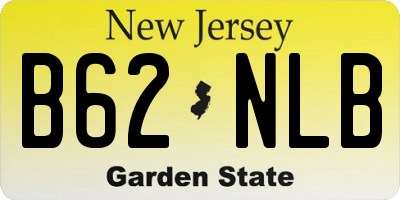 NJ license plate B62NLB