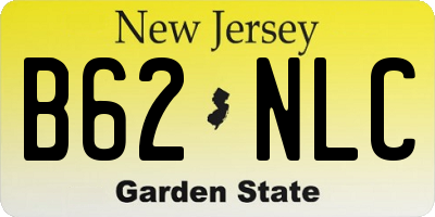 NJ license plate B62NLC