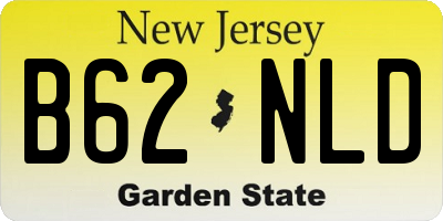 NJ license plate B62NLD