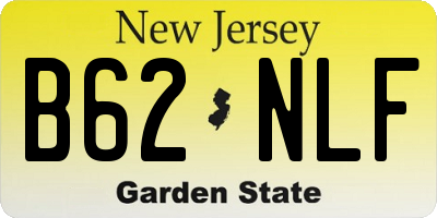 NJ license plate B62NLF