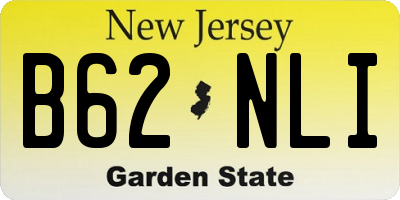 NJ license plate B62NLI