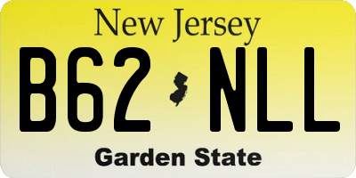NJ license plate B62NLL