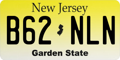 NJ license plate B62NLN