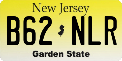 NJ license plate B62NLR