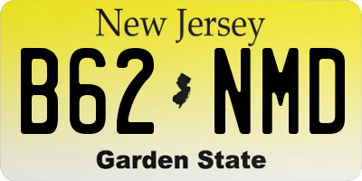 NJ license plate B62NMD